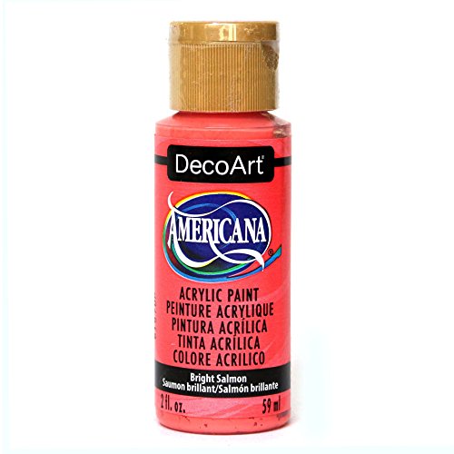 DecoArt DA329-3 Americana Acylic Matte Finish Paints, Bright Salmon - color: Bright Salmon, size: 2 Fl Oz (Pack of 1)