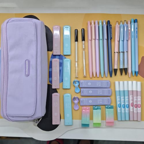 Four Candies 36PCS Mechanical Pencil Set with 624 Refills (Light Purple) - color: Light Purple