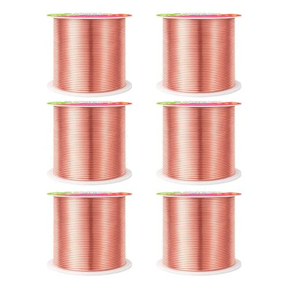 Mandala Crafts 22 Gauge Rose Gold Tone Combo Anodized Aluminum Craft Wire - color: Rose Gold Tone Combo, size: 22 Gauge 75X6 Feet