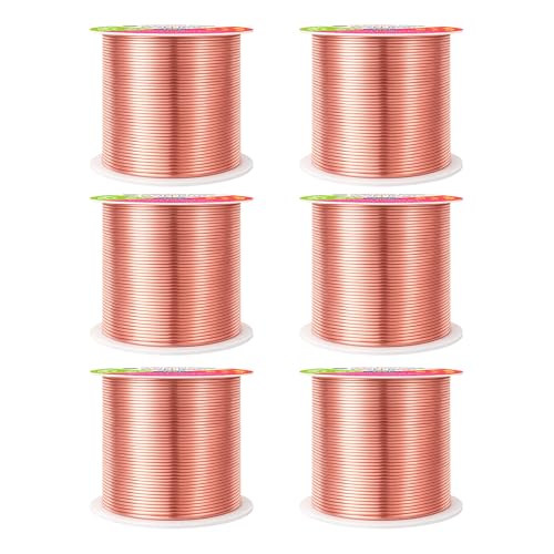 Mandala Crafts 22 Gauge Rose Gold Tone Combo Anodized Aluminum Craft Wire - color: Rose Gold Tone Combo, size: 22 Gauge 75X6 Feet