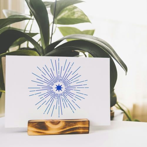4Pcs Star Burst Wall Stencil Template DIY Crafts Reusable Plastic Stencils for Painting on Walls Floors Fabric Furniture Glass - style: Star Burst