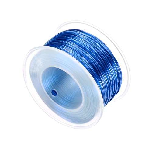 HARFINGTON 20 Gauge Aluminum Craft Wire 0.8mm 98.5ft Flexible Bendable Anodized Metal Jewelry Sculpting Wire for Jewelry Making Modelling Craft DIY, Sapphire Blue - color: Sapphire Blue, size: 30M x 0.8mm