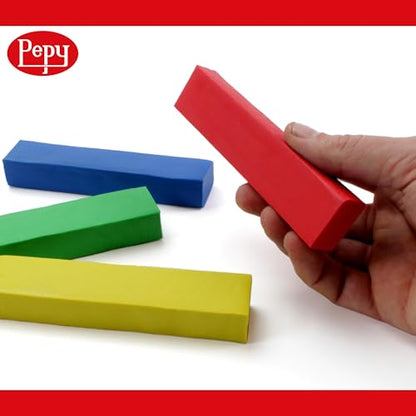 Pepy Reusable and Non-Drying Oil-Based Plasticine Modeling Clay, Primary Colors, 3 Pounds, Sulfur-Free & Non-Toxic, Great for Kids, Beginners, and Artists, Perfect for Arts and Crafts Projects
