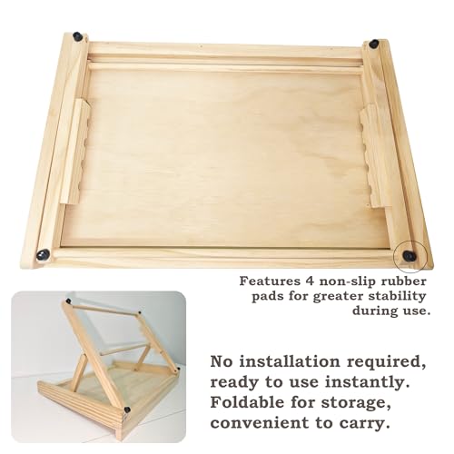 Tabletop Easel for Painting, Adjustable Desk Easel,Portable Drafting Table Slant Board for Writing, Drawing Easel, Table Top Easel for Art, Sketching, Reading,A3 17.7" x 12"