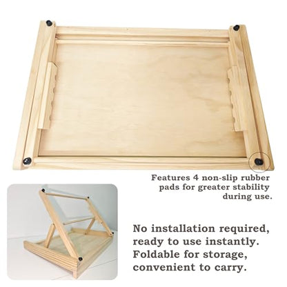 Tabletop Easel for Painting, Adjustable Desk Easel,Portable Drafting Table Slant Board for Writing, Drawing Easel, Table Top Easel for Art, Sketching, Reading,A3 17.7" x 12"
