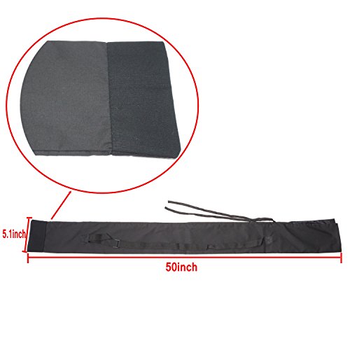 Sword Carry Bag with Strap - Large Size Samurai Sword Katana Bokken Bag Carrying Case - color: With Back Strap