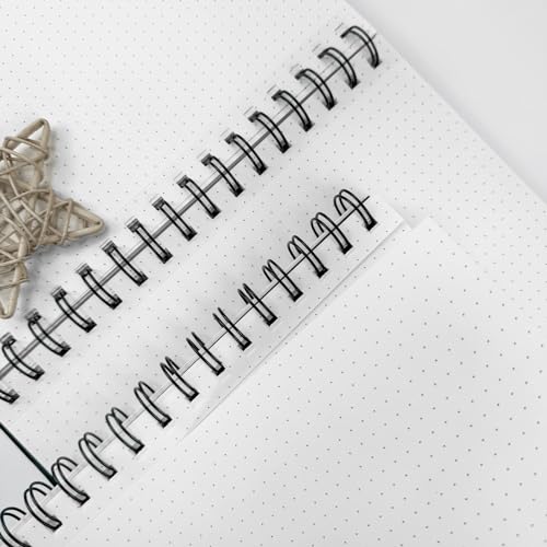 A5 Dotted Journal Spiral Notebook | 4 Pack Dot Grid Notebook Hardcover Notebook Thick Dotted Paper Notebook Hardcover Journal for School, Office, Artist - size: A5, style: DOTTED NOTEBOOK