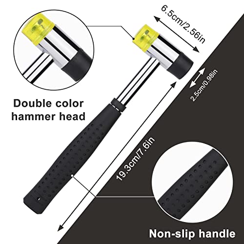 Wonvoc 21 Pcs Leather Stamp Set, Leather Stamping Kit with 20 Patterns - color: Black