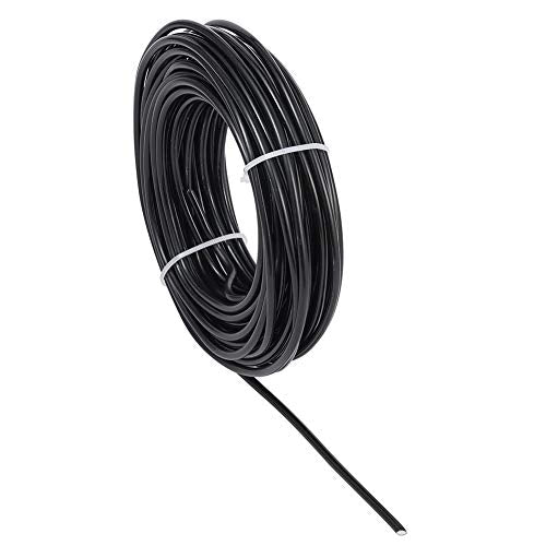 52 Feet 4mm Black Aluminum Wire Bendable Metal Craft Wire for Beading Sculpting Jewelry Making - color: Round-Black, size: 4mm