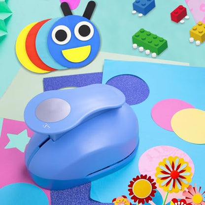 Circle Punch, Large Circle Hole Punch, 3 in Circles Cutter for Craft | Circle Punches for Paper Crafts, Circle Shaped Hole Punch, Circles Paper Punch for Scrapbooking, Precise & Smooth Cutting - style: Circle Punch
