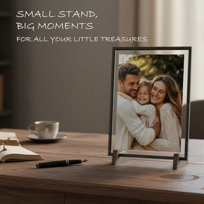 3 Packs Wooden Display Stand, Plate Holders for Displaying, Photo and Picture Frame Stand, Decorative Table Top Easels, for 7-13" Plate - size: 3 PIECES