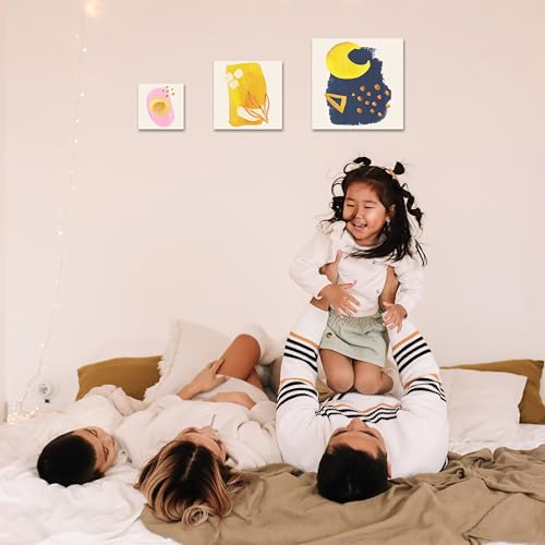 3 Packs Stretched Canvases for Painting with 4x4 Inch, 6x6 Inch, 8x8 Inch, Square Blacnk Canvases for Acrylics,Oils & Other Painting Media, 5/8 Inch Profile 100% Cotton Artist Framed Canvas - size: 3 Pack Mixed - 8×8IN 6×6IN 4×4IN