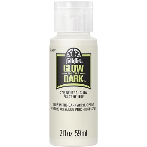 FolkArt Acrylic Dark Paint, Neutral Glow - color: Neutral Glow, size: 2 Fl Oz (Pack of 1)