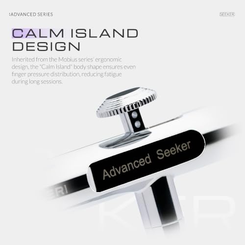 Gaahleri Airbrush Seeker, Dual-Action Gravity Feed with 6-Channel Quick-Release Nozzle, 0.3 & 0.5mm Dual Needle/Nozzle Set, 1/3oz Cup & Ergonomic Calm Island for Model Building Model Painting Art