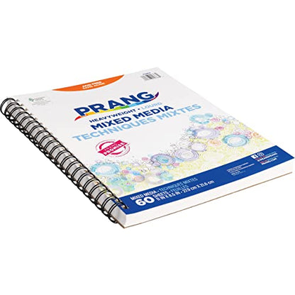 Prang (Formerly Art Street) Mixed Media Journal, Heavyweight, 8.5" x 11", 60 Sheets (Pack of 2) - size: 60 Count (Pack of 2)