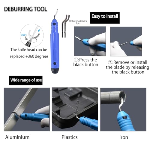 3D Printer Tool Kit, 32Pcs 3D Printing Deburring Tool, Craft Knife,Hand File,Carving Knife,Spirit Level,Cutting and Cleaning Set Box 3D Printer Accessories for Printing - color: 3D Printer Tool Kit Box-2