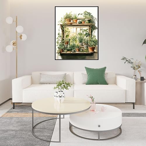 Ycydilirab 2 Pack Plant Paint by Number Adult(with Gifts Box)-Paint by Number Canvas for Adults Plant,Painting by Numbers Kit on Canvas Perfect for Gifts Home Wall Decor(40x50cm) - color: Plant 2 pack, size: 16x20in