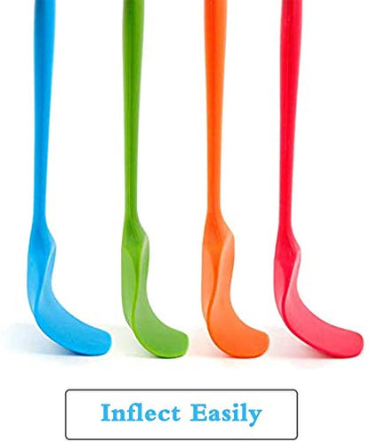 4 Piece Silicone Spatulas Heat Resistant 11inch Large Rubber Spatulas for Baking, Cooking, and Mixing Non-Stick Flexible Seamless Spatula with Stainless Steel Core - size: large