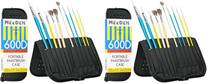 MEEDEN Paint Brush Holder, 15 X 11.2 Inch Zippered Paints Brush Case, Organization and Storage Bag for Artist Paints Brush (Brushes NOT Included) (Pack of 2) - size: 15 X 11.2 Inch (Pack of 2)