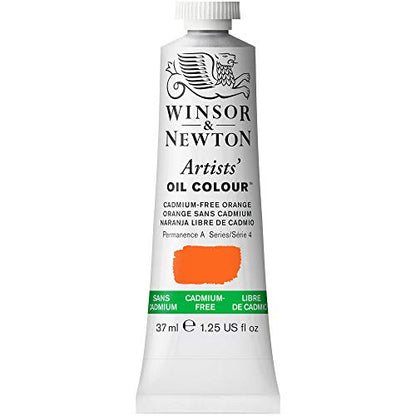 Winsor & Newton Artists' Oil Paint, 37ml Tube, Cadmium-Free Orange - color: Cadmium-free Orange, style: 1.25-oz Tube