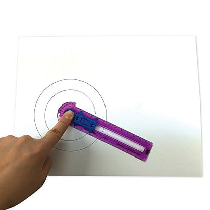 Slide N' Measure Compass: Assorted Colors - Set of 10