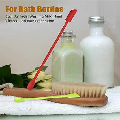 Silicone Spatula Set 6Pcs, Mini Jar Scraper for Makeup & Food | Mini spatulas reach every last drop in jars and bottles, reducing waste for food, cosmetics and personal care products. - color: Color #3