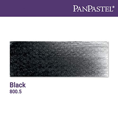 PanPastel Artist Pastels by GOLDEN, Black, 2.44” / 62mm Pan Diameter, Professional Artist Pastels, Unique Pan Format (cake-like) - color: Black, size: 1 Count (Pack of 1)