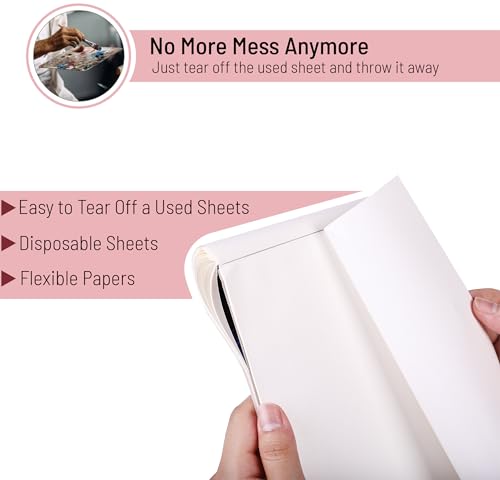 Mr. Pen- Disposable Paint Palette Paper Paint Pad, 6" x 9", 40 Sheets - size: 6" x 9", 1 Pack