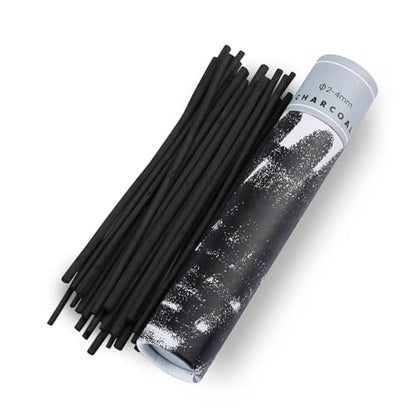 25PCS/Tube Willow Charcoal Sticks - Natural Willow Charcoal for Artists, Beginners, or Students of All Skill Levels - Perfect for Drawing and Sketching, Approx. 2-4mm Dia - style: 2-4mm