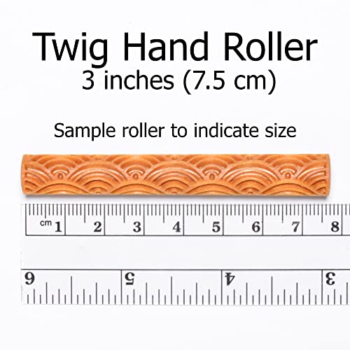MKM Pottery Tools Wood Twig Rollers for Clay (TW-35 Cobblestone) - color: TW-35 Cobblestone