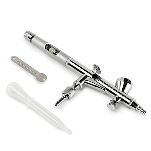 PointZero Precision Dual-Action 2cc Gravity-Feed Airbrush MAC Crown Cap .2mm