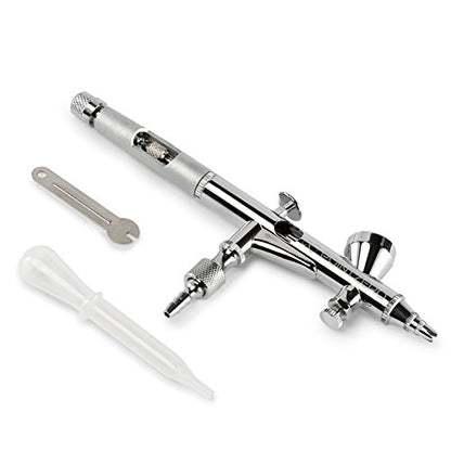 PointZero Precision Dual-Action 2cc Gravity-Feed Airbrush MAC Crown Cap .2mm