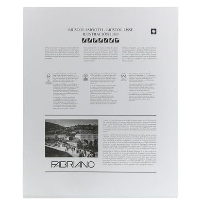 Fabriano 1264 Bristol Pad, Smooth, 14" x 17" - size: 14 x 17
