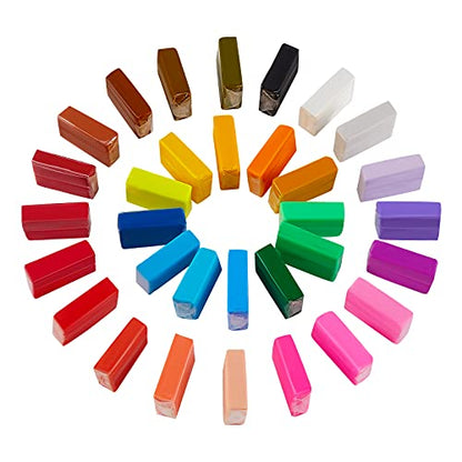 CiaraQ Polymer Clay Kit, Mini Modeling Clay Set | for Kids/Beginners/Artist, 32 Colors - color: 32 Colors
