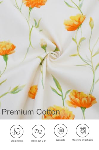 Nanxson Pottery Apron Split Leg with 3 Pockets & Adjustable Buckle | cotton material,Long apron,adjustable waist tie,for Pottery Ceramic Wheel DIY Art Garden - color: Yellow Flower