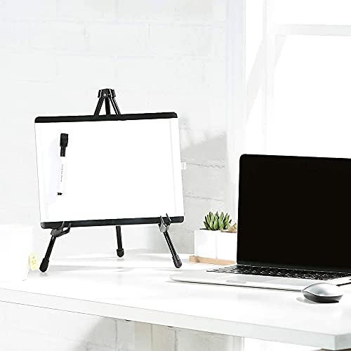 Amazon Basics Tabletop Instant Easel, Black Steel, Portable Tripod for Paintings, Signs, Posters, Adjustable Display (Pack of 2) - size: 14.37 x 1.26 x 1.26 inches (Pack of 2)