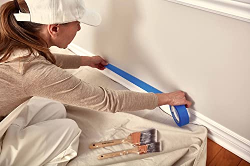 ZUPERIA Canvas Drop Cloth for Painting (Size 4' x 15' Feet Pack of 4) Painters Drop Cloth for Painting, Furniture & Floor Protection All Purpose Thick Canvas tarp with Double Stitched Edges - size: 4' x 15' Feet