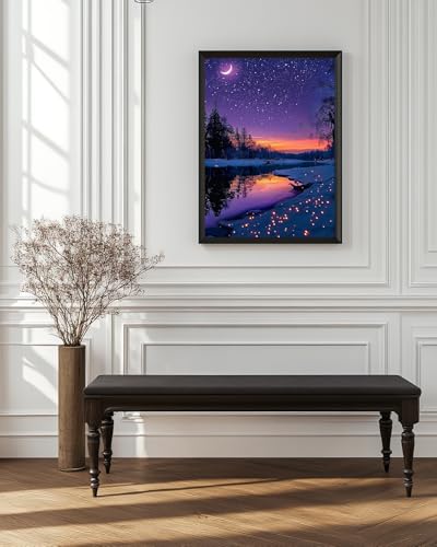 Starry Night Diamond Art Kits for Adults, Nature Diamond Art 12X16 Inch - color: Landscape 03