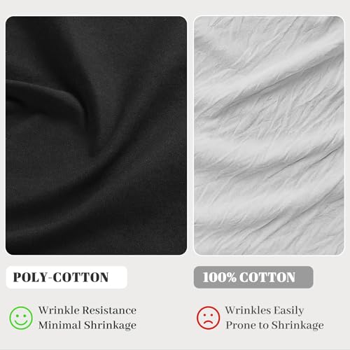 Canvas Fabric 10oz Cotton Upholstery Fabric Drop Cloth 59x36Inch Black | Soft Duck Canvas Cloth, Thick Cotton Fabric By the Yard for Painting, Embroidery, Sewing, Cushion, Home Decor, Arts & Crafts
