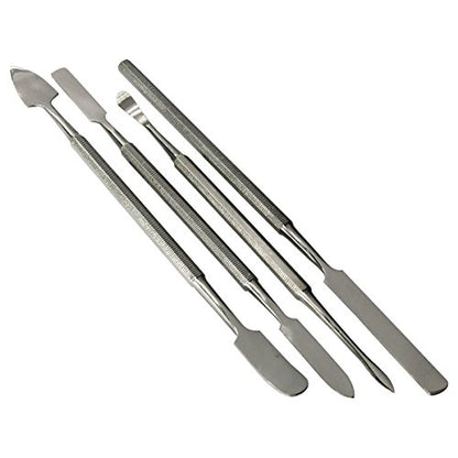 HTS 154P1 4 Pc Stainless Steel Spatula Wax & Clay Sculpting Tool Set - size: 154P1 4 Pc Spatula Set