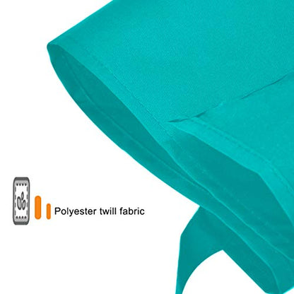 Total 15 PCS Blue Plain Color Bib Aprons Bulk for Women Men Adult with 2 Front Pockets (Baby Blue,15pcs) - color: Baby Blue