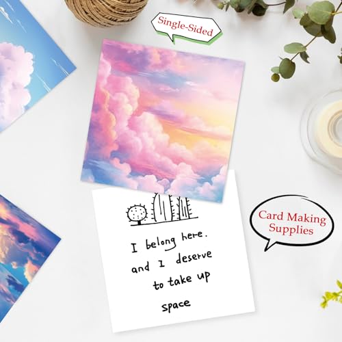 Scrapbook Paper, 24 Sheets 6"×6" 160gsm Single-Sided Patterned Cardstock - color: 24 sheets-colorful sky