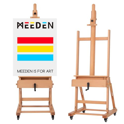 MEEDEN Extra-Large Art Painting Easels: Holds Canvas up to 83" Easel Stand - color: Natural
