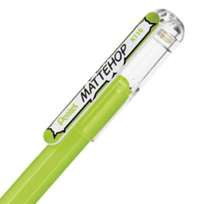 Pentel Matte Hop Sweet Color Ballpoint Pen, 7 Colors, K110-V7STB - color: 7 Colors Sweet