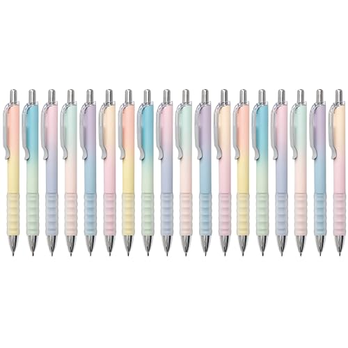 Aisibeiger Gel Pens Fine Point 0.7mm Black Ink Gel Pen Retractable Cute Pens for Smooth Writing School Office Supplies, Pack of 18 - color: 18-count