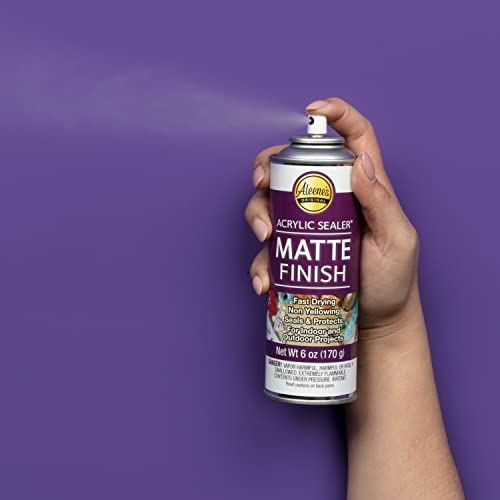 Aleene's Spray 6 oz. 3 Pack Acrylic Sealer, 6 Ounce (Pack of 3), Clear-Matte 3 Count