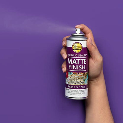Aleene's Spray 6 oz. 3 Pack Acrylic Sealer, 6 Ounce (Pack of 3), Clear-Matte 3 Count