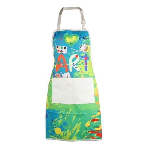 MBMSO Painting Artist Apron with Pockets Artist Painter Gifts Art Lover Gift for Art Teacher Student Painter Apron Waterproof - color: Love Art Apron-3