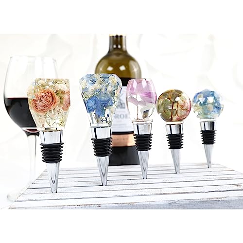 10 Pack Wine Stopper Resin Casting Mold Accessories - 5 Molds + 5 Accessories for Soap Making, Candle Making, Resin Making - color: wine-stopper-10-pack