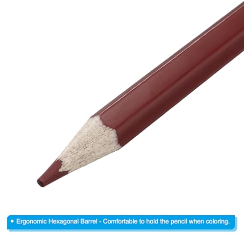 PATIKIL Watercolor Pencil, 12Pcs Water Soluble Pencils for Blending, Coloring, Sketch Drawing, Painting, Brown - color: Brown